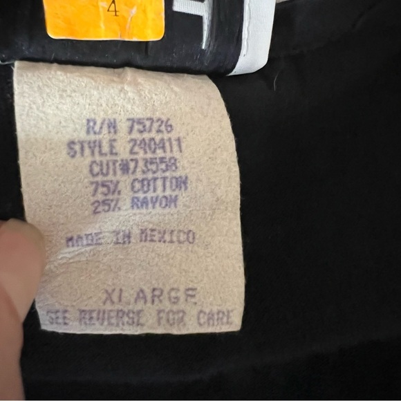 VTG 90s Teddi Black Patchwork Funky Retro Vest Button-Up Boho Long Tunic Sz XL - Picture 10 of 11